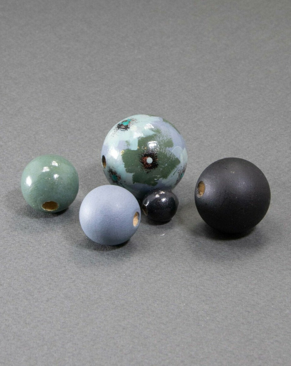 Rainy Garden Wooden Beads Set