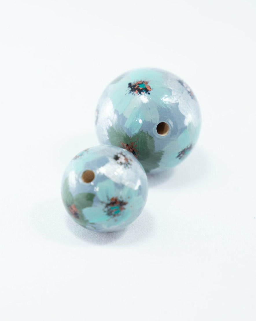 Rainy Garden Wooden Bead