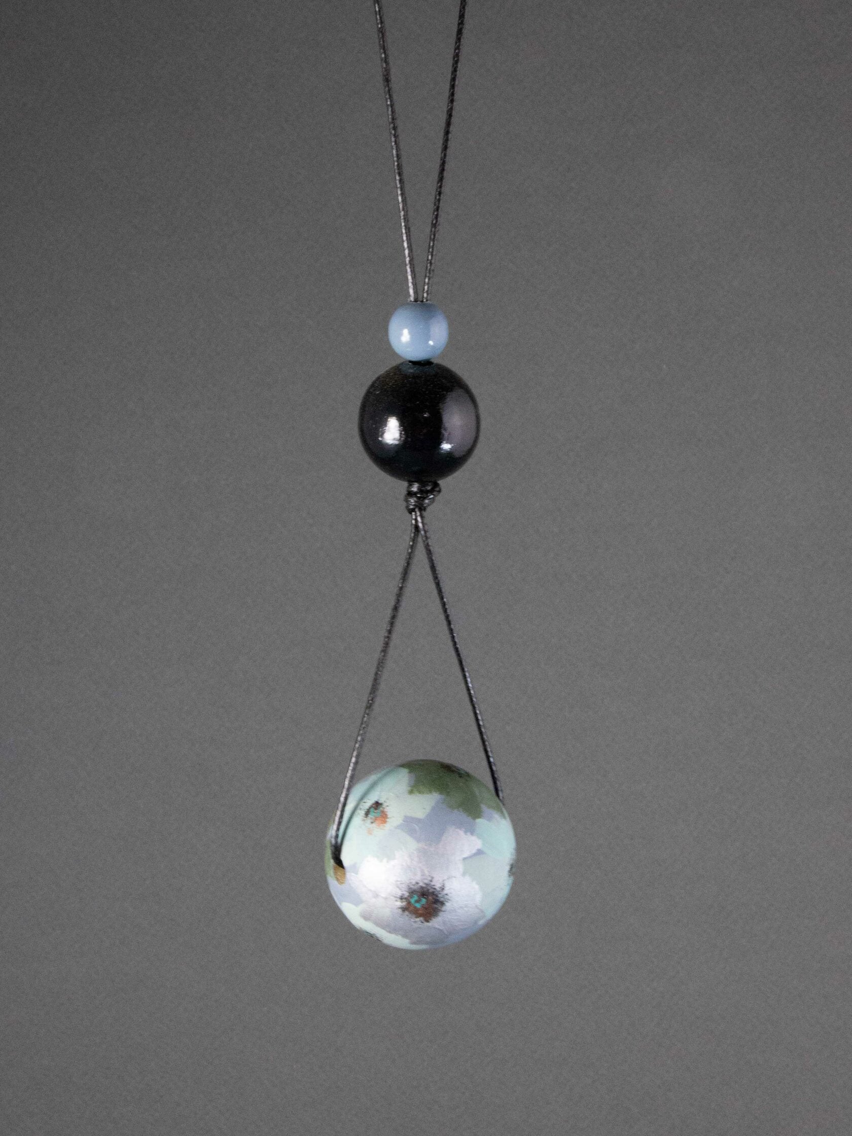 Rainy Garden Beaded Pendant
