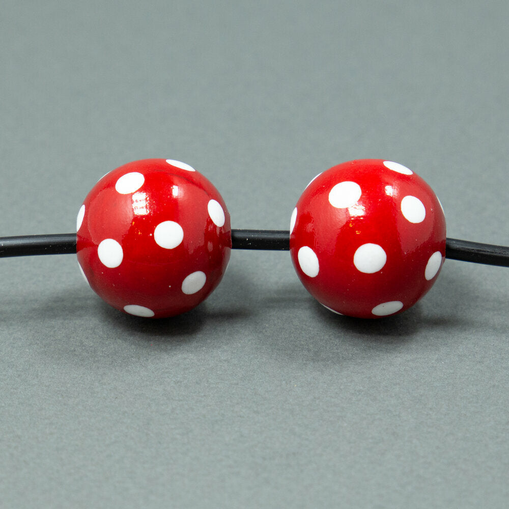 Red Wooden Beads Set 1