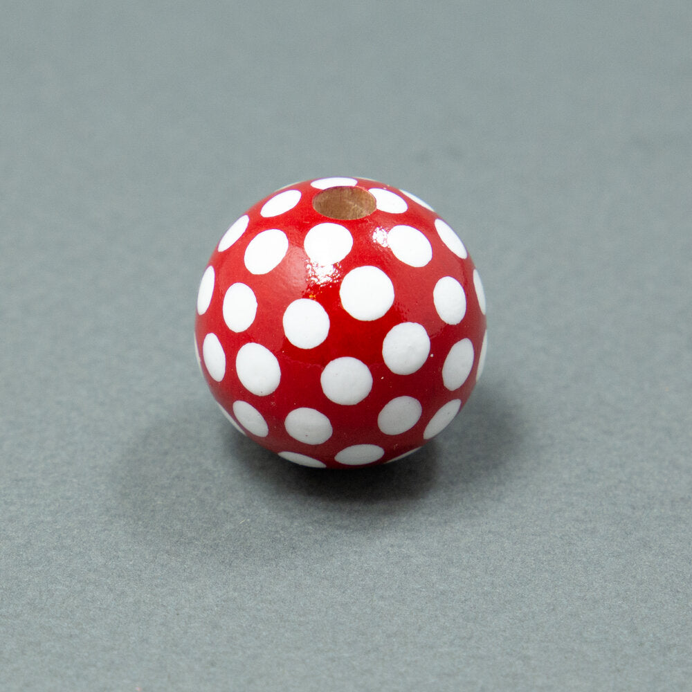 Red Wooden Beads Set 4