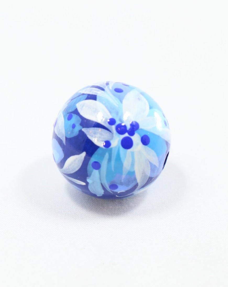 Royal Floral Wooden Bead