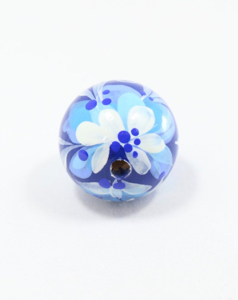 Royal Floral Wooden Bead