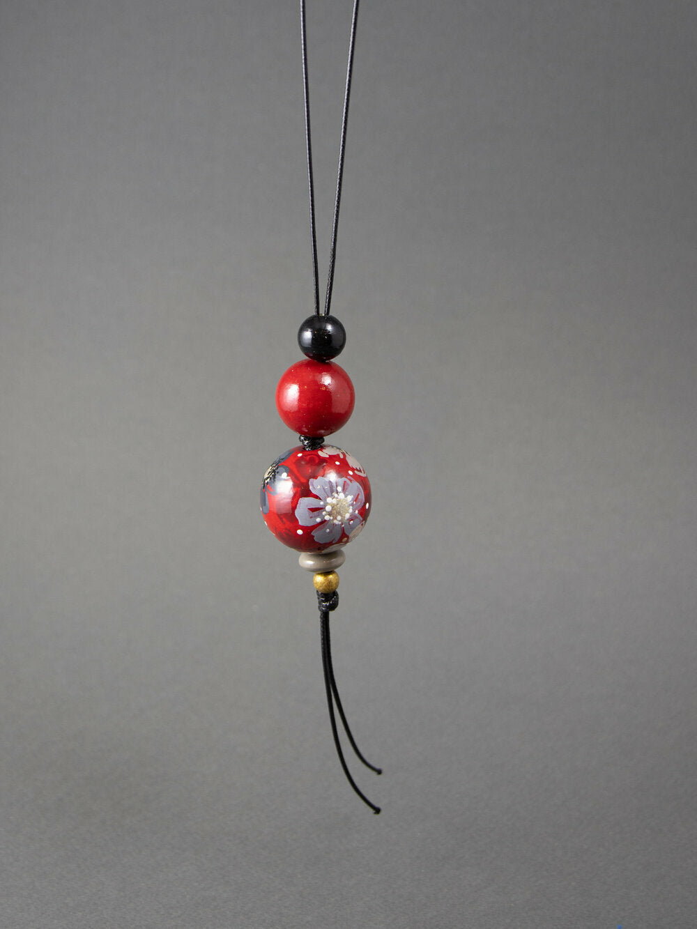 Ruby Beaded Pendant
