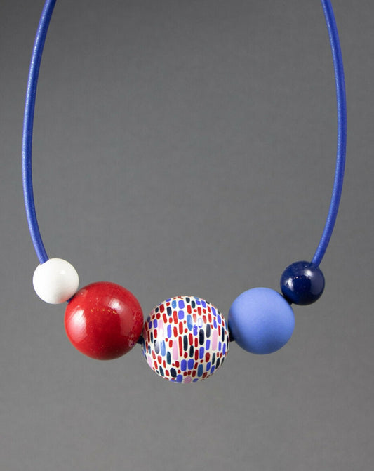 Sally Wooden Bead Necklace