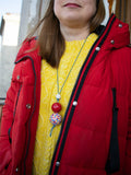 Sally Wooden Beaded Pendant