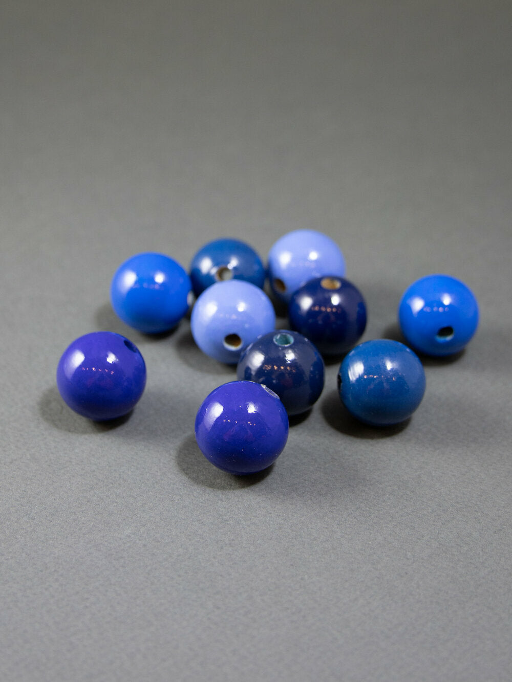 Shades of Blue Wooden Beads Set