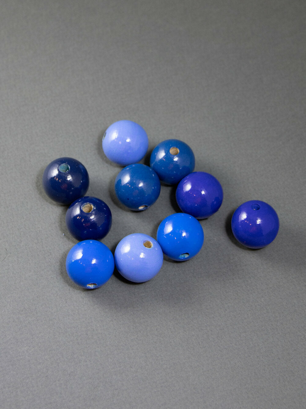 Shades of Blue Wooden Beads Set