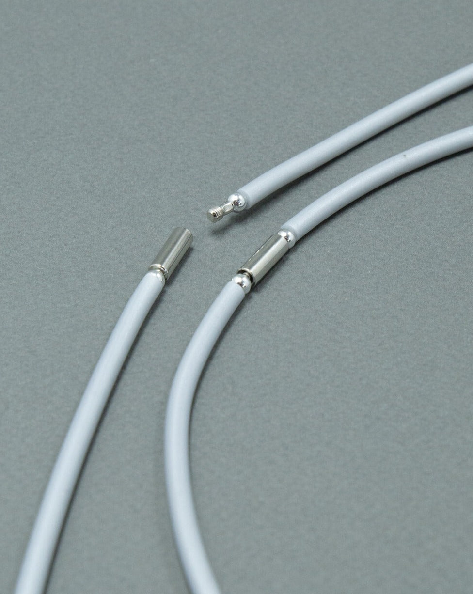 Silver Caoutchouc Collar