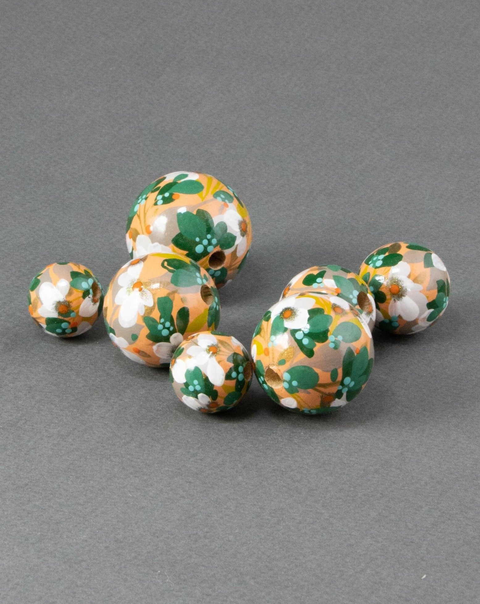 Spring Bouquet Wooden Bead