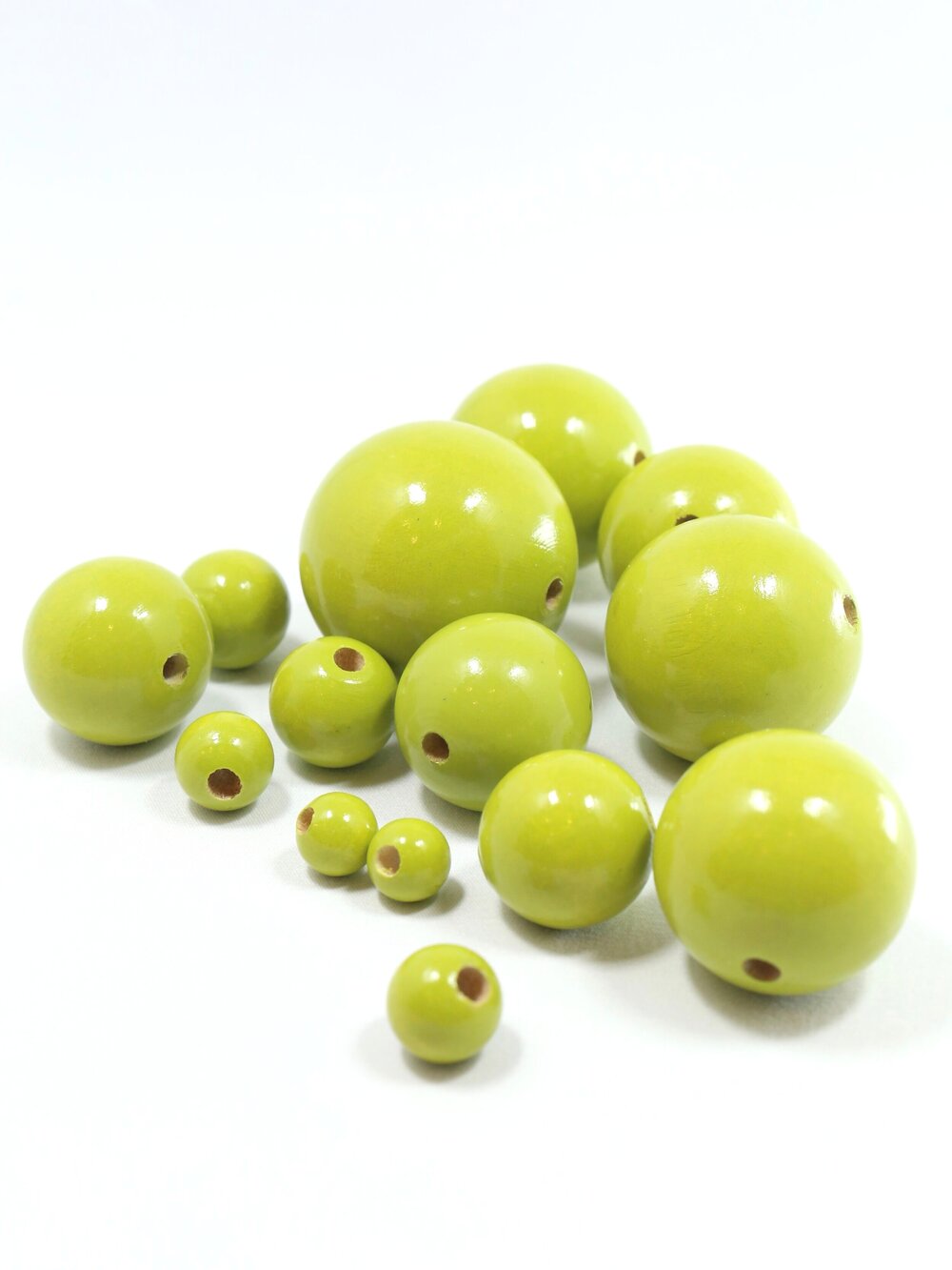 Spring Green Wooden Bead