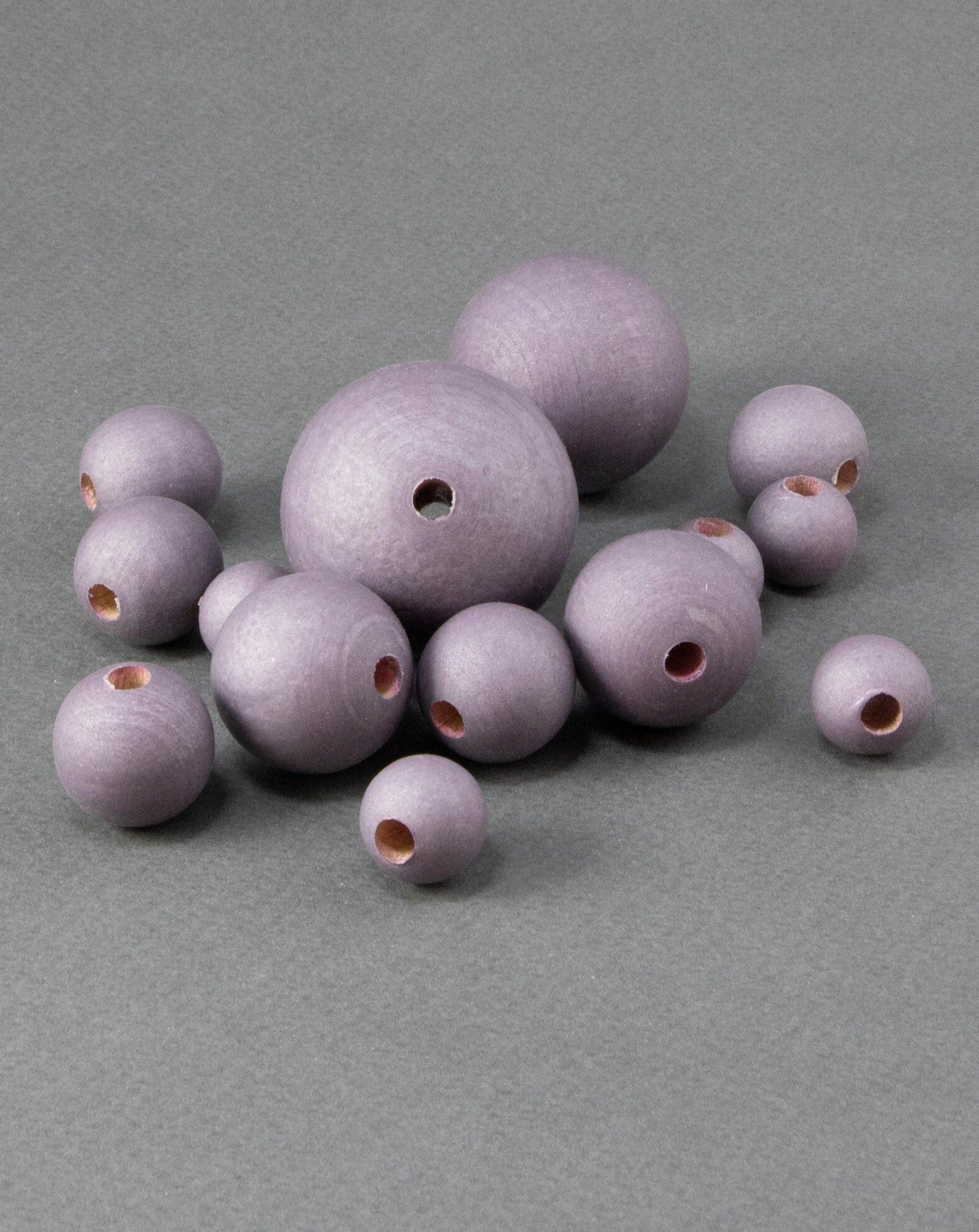 Steel Violet Wooden Bead