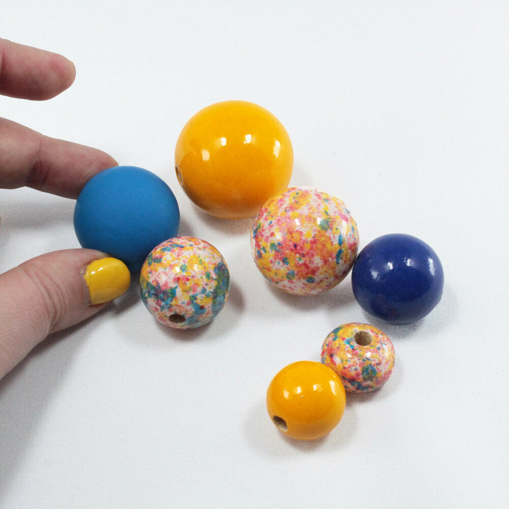 Sunny Wooden Beads Set