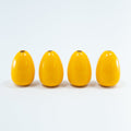 Sunny Yellow Wooden Beads in Drop Shape