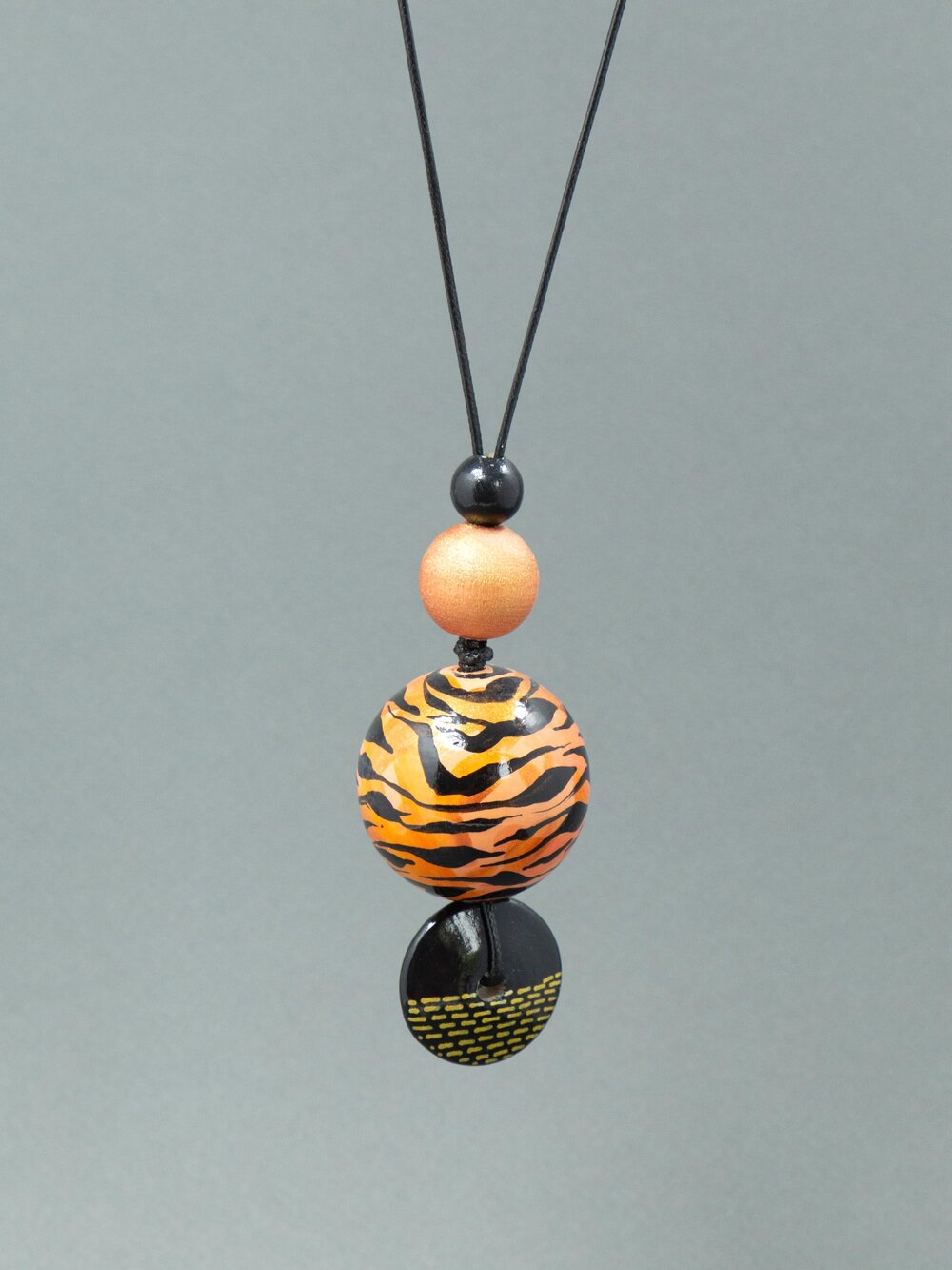 Tiger Beaded Pendant