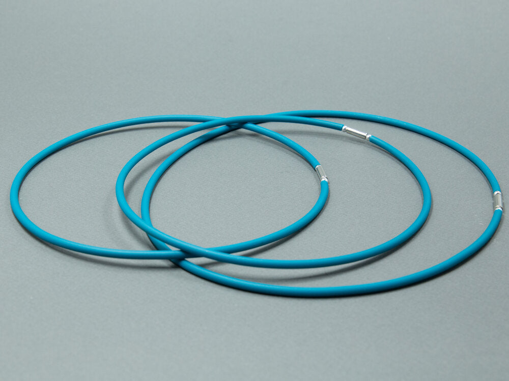 Collare Caucciù Turchese