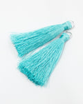 Turquoise Silk Tassel
