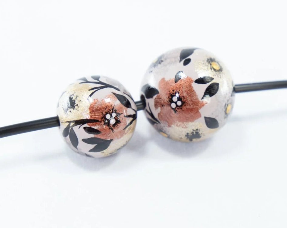 Twilight Garden Wooden Bead