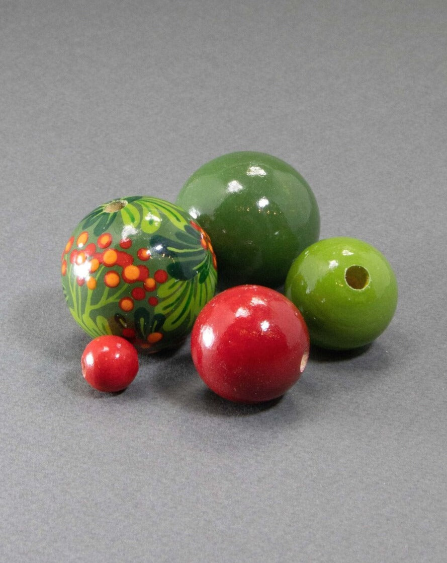 Viburnum Wooden Beads Set