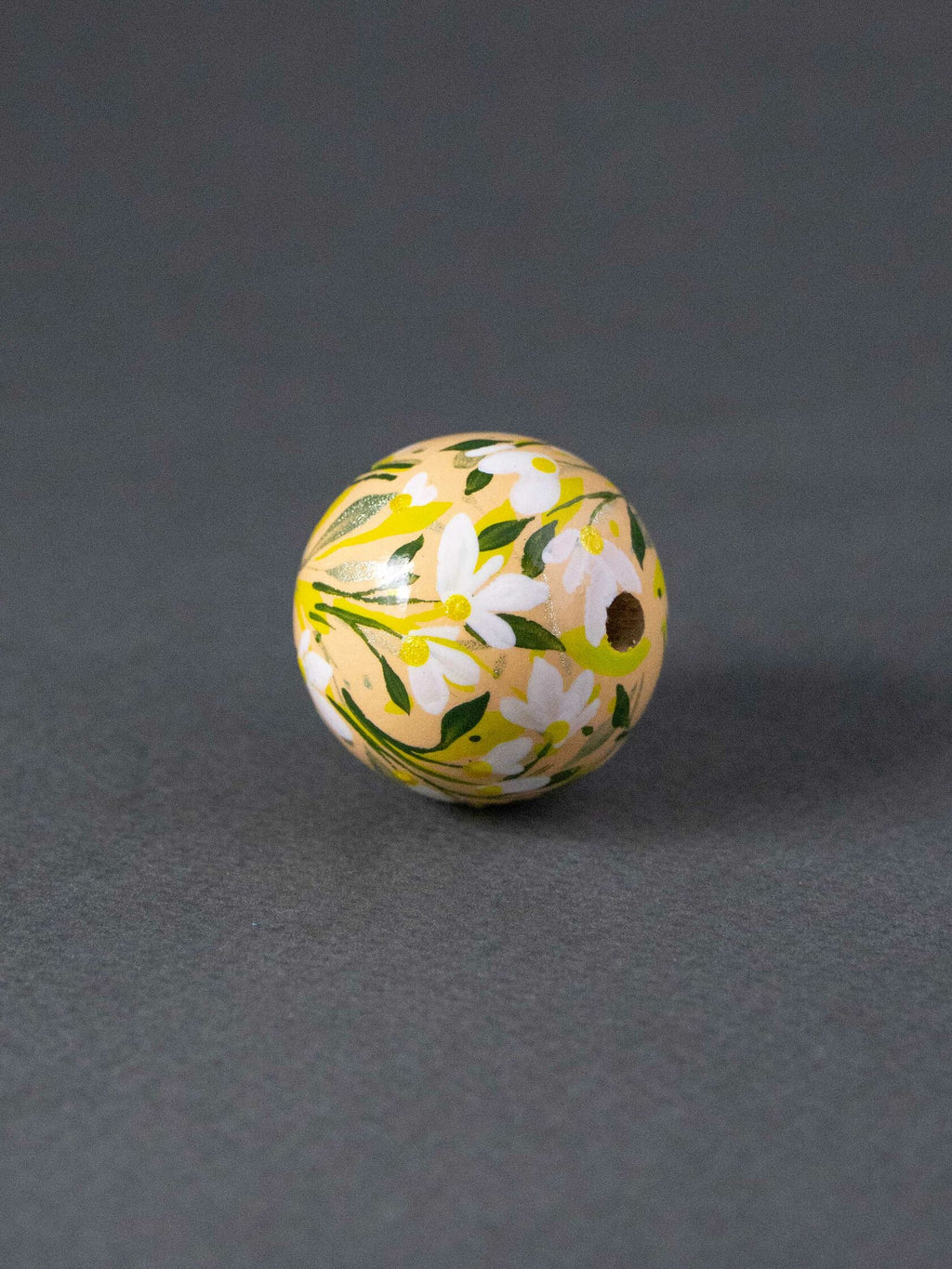 Village Flowers Wooden Bead 2