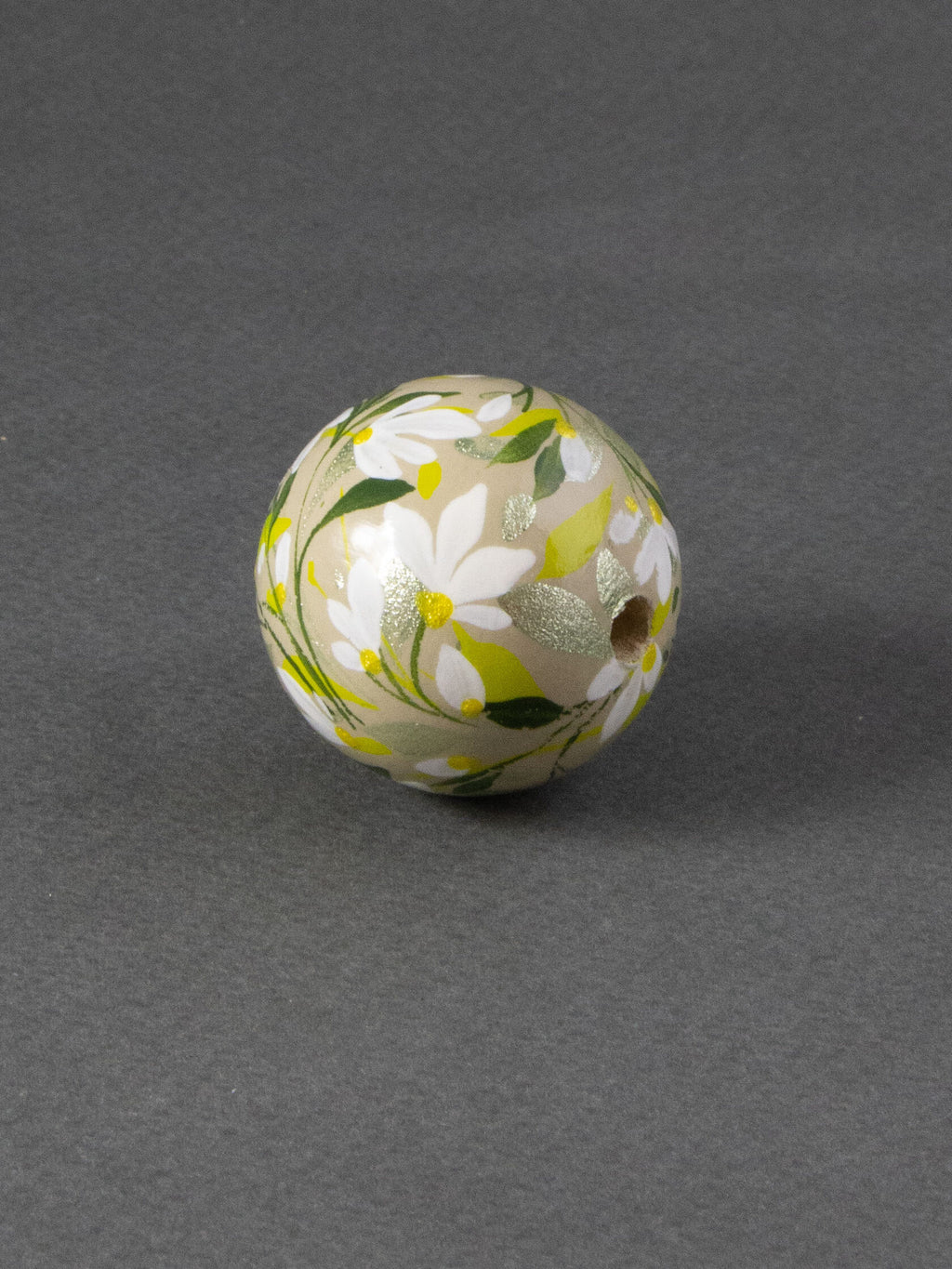 Village Flowers Wooden Bead 2