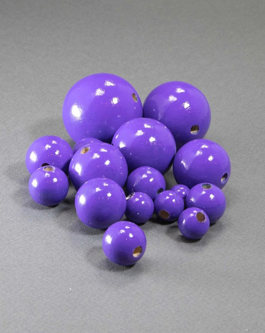 Violet Wooden Bead
