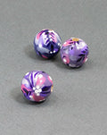 Violets Wooden Bead