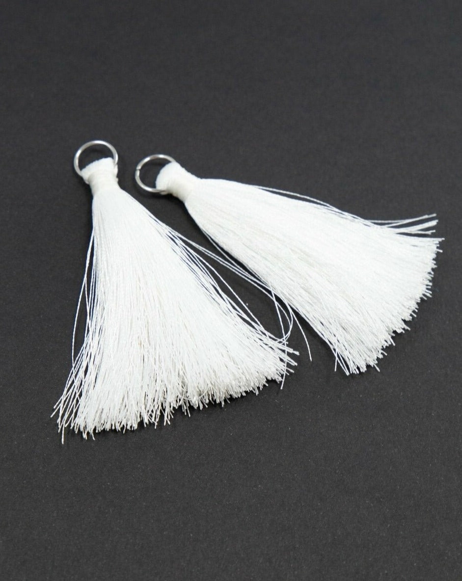 White Silk Tassel