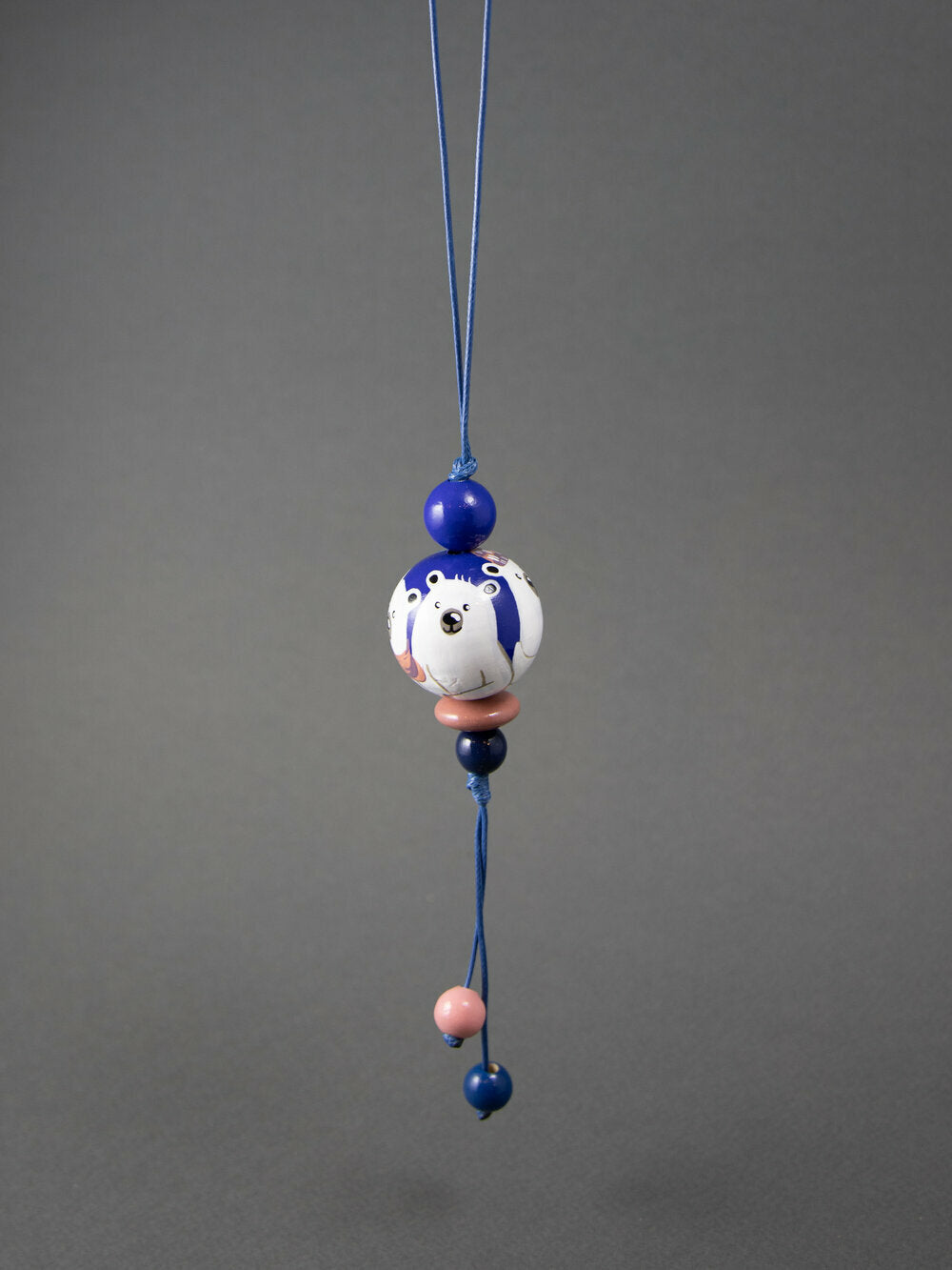 Winter Bear Beaded Pendant 2