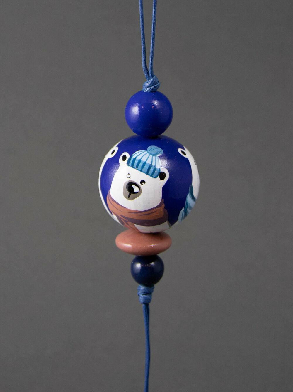 Winter Bear Beaded Pendant 2