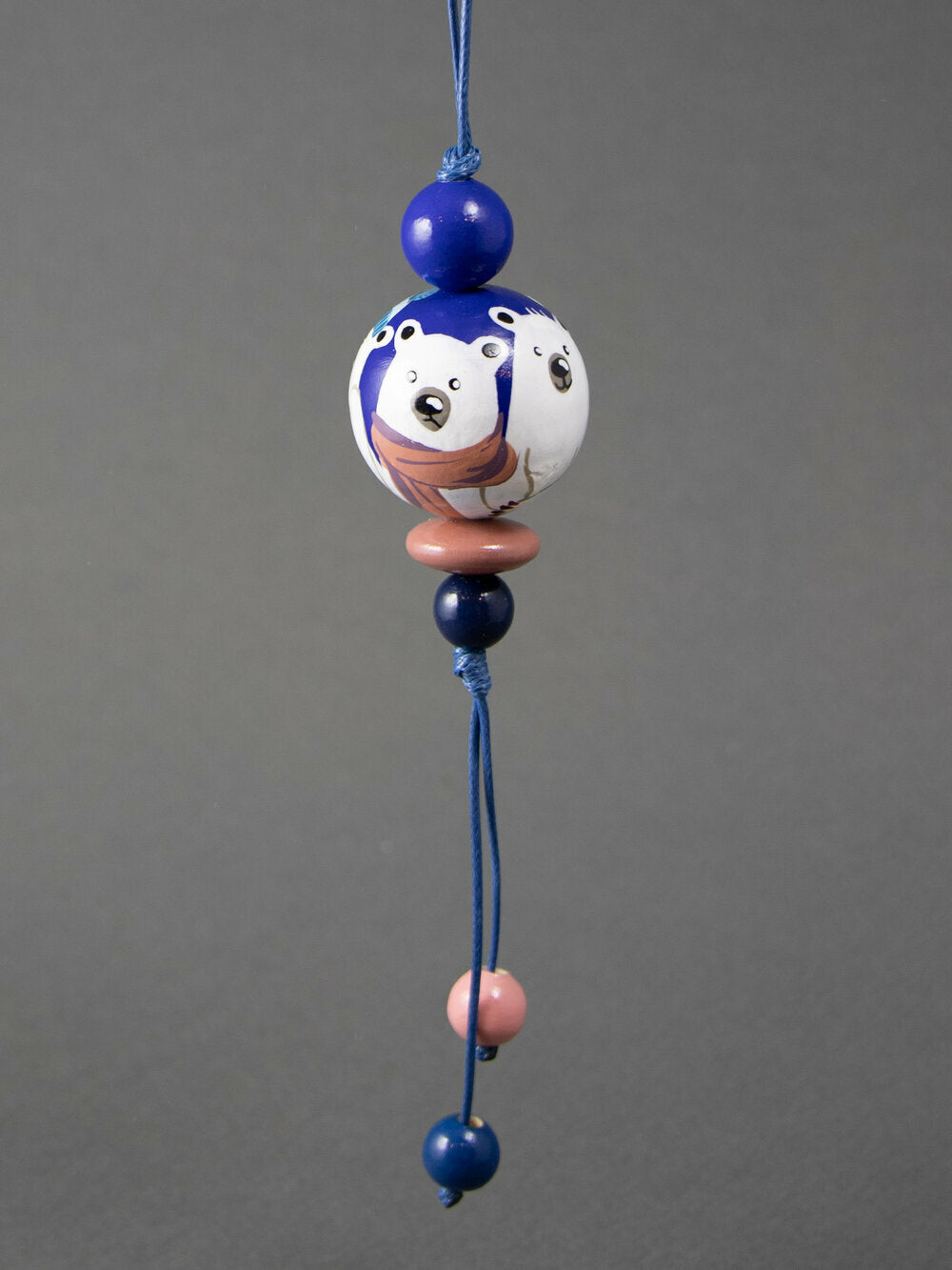 Winter Bear Beaded Pendant 2