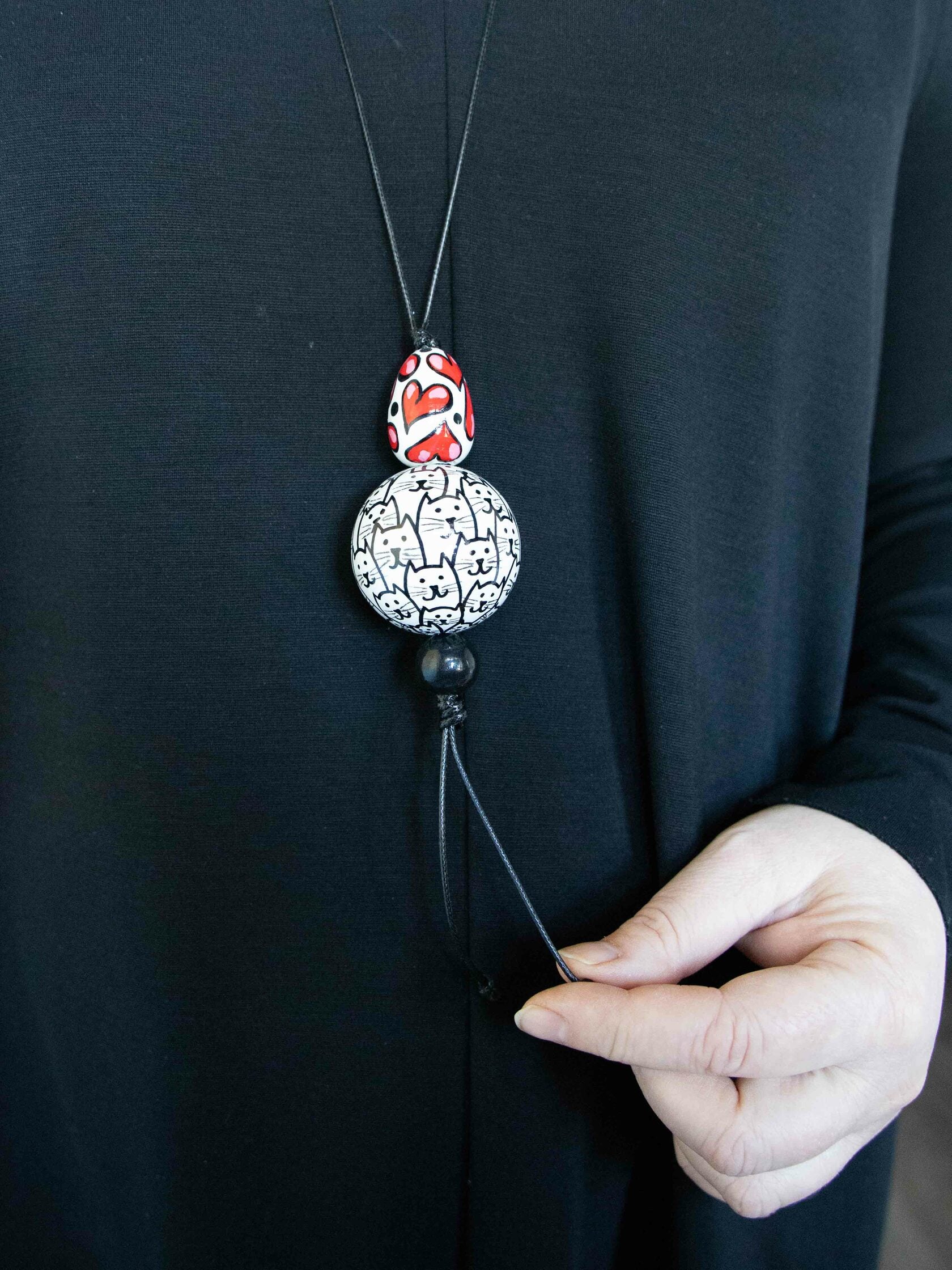 Cats Beaded Pendant 2