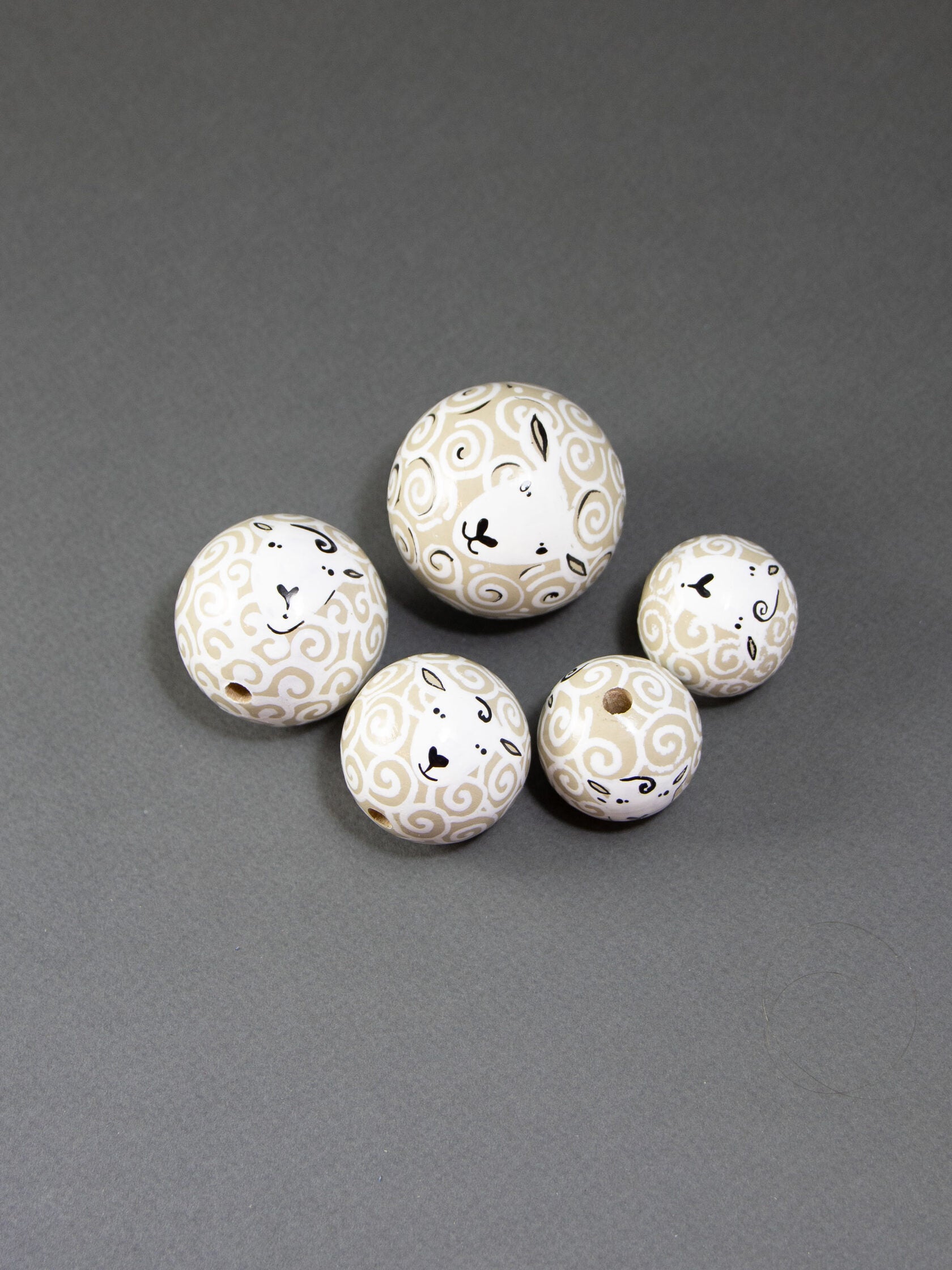 Dolly Sheep Wooden Bead