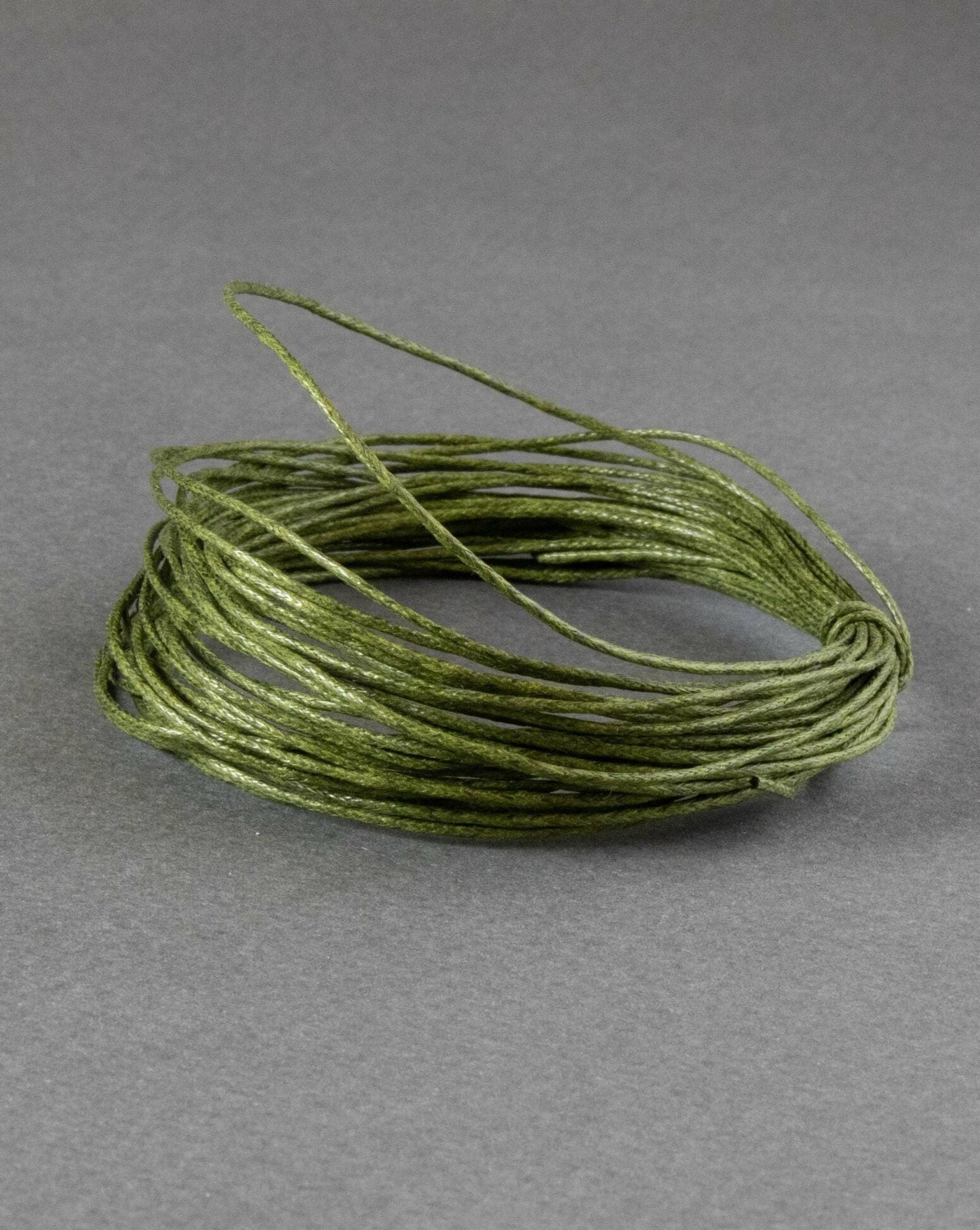 Waxed Cotton Cord in Khaki