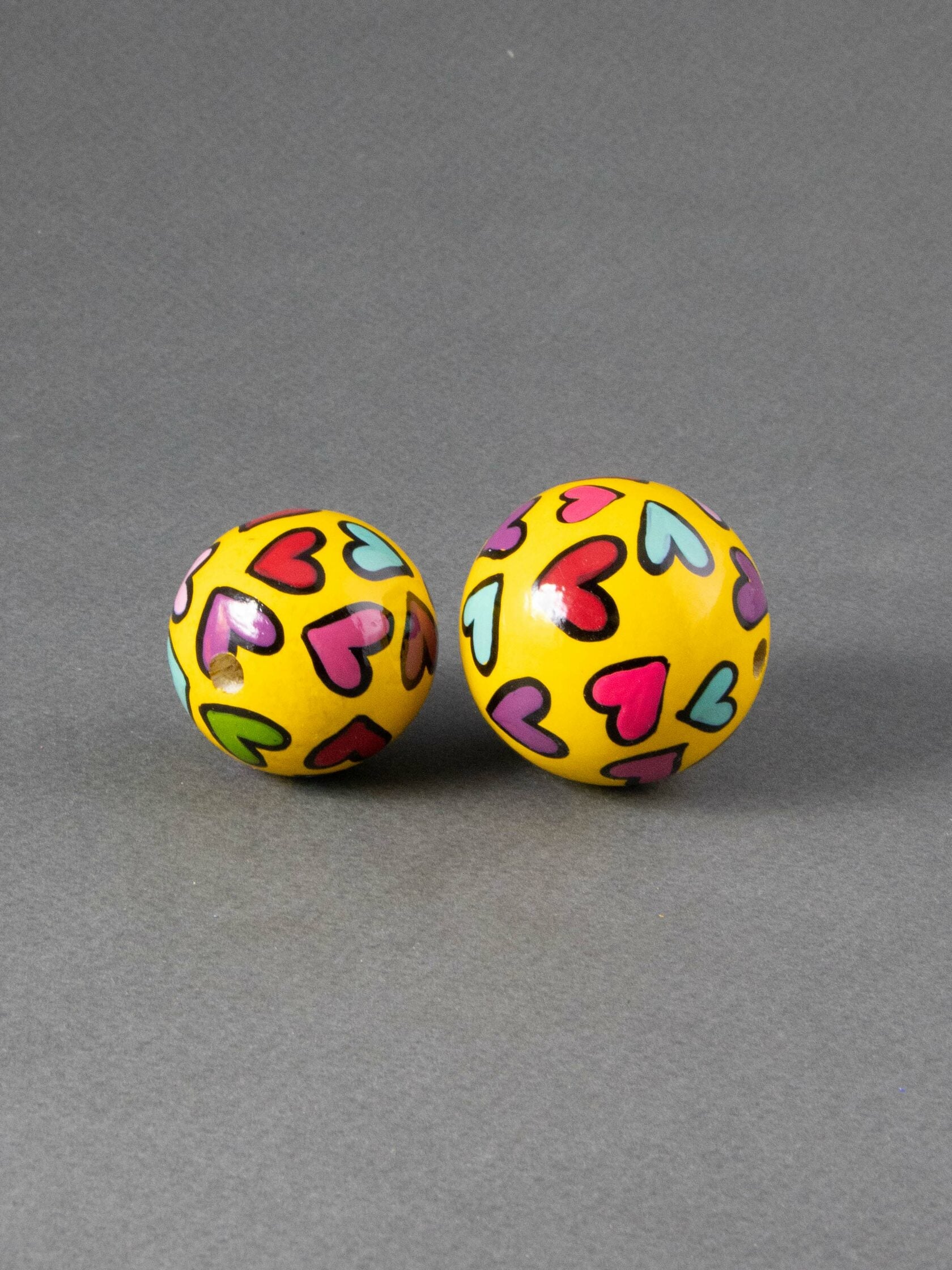 Crazy Hearts Wooden Bead 2