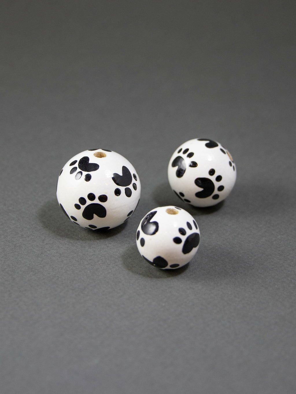 Cats Paws Wooden Bead