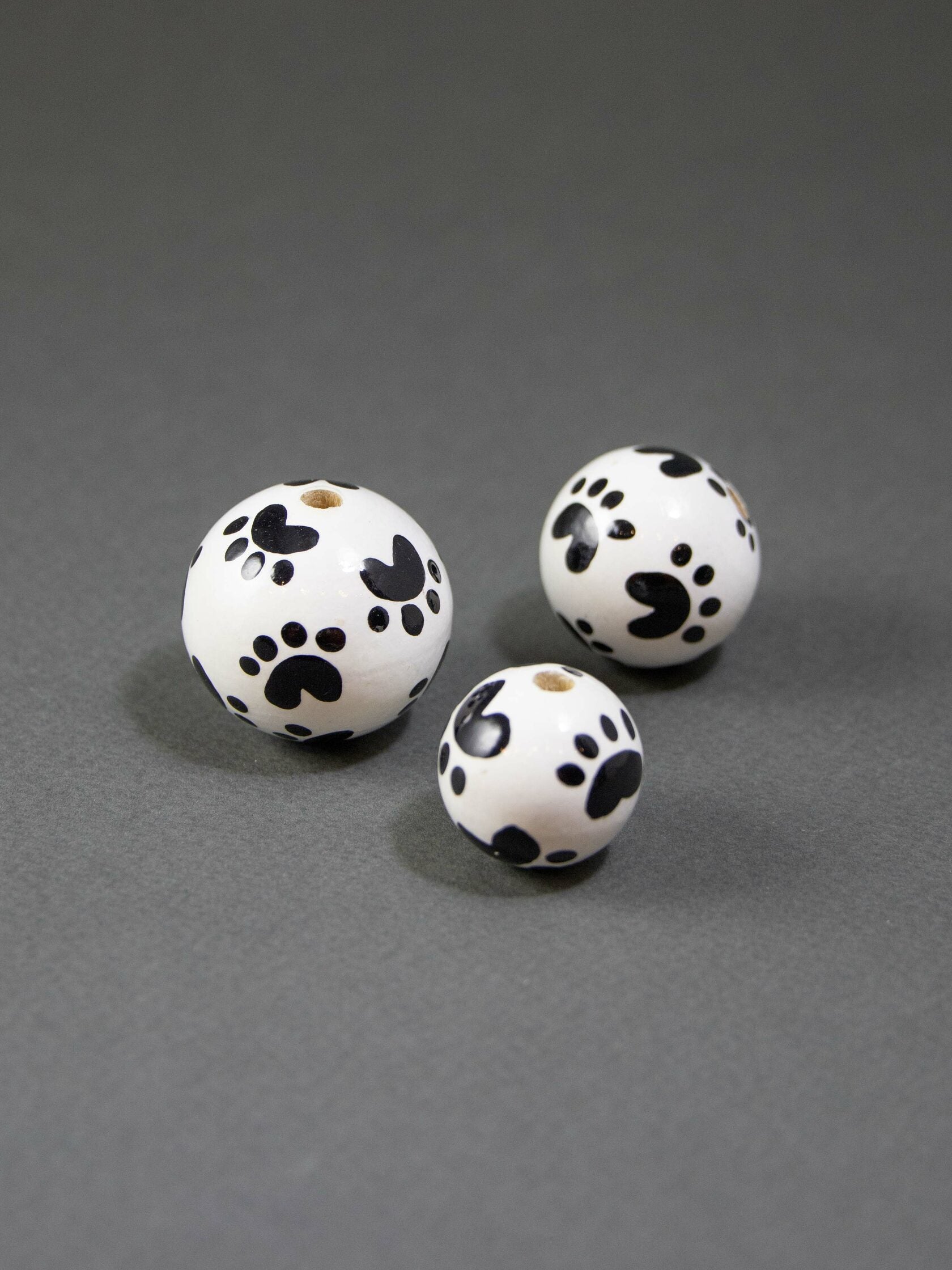Cats Paws Wooden Bead