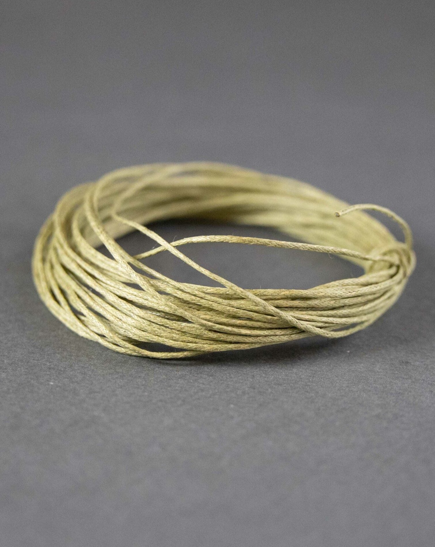 Waxed Cotton Cord in Natural