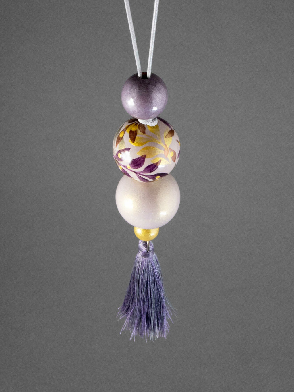 Lavender Jungle Beaded Pendant