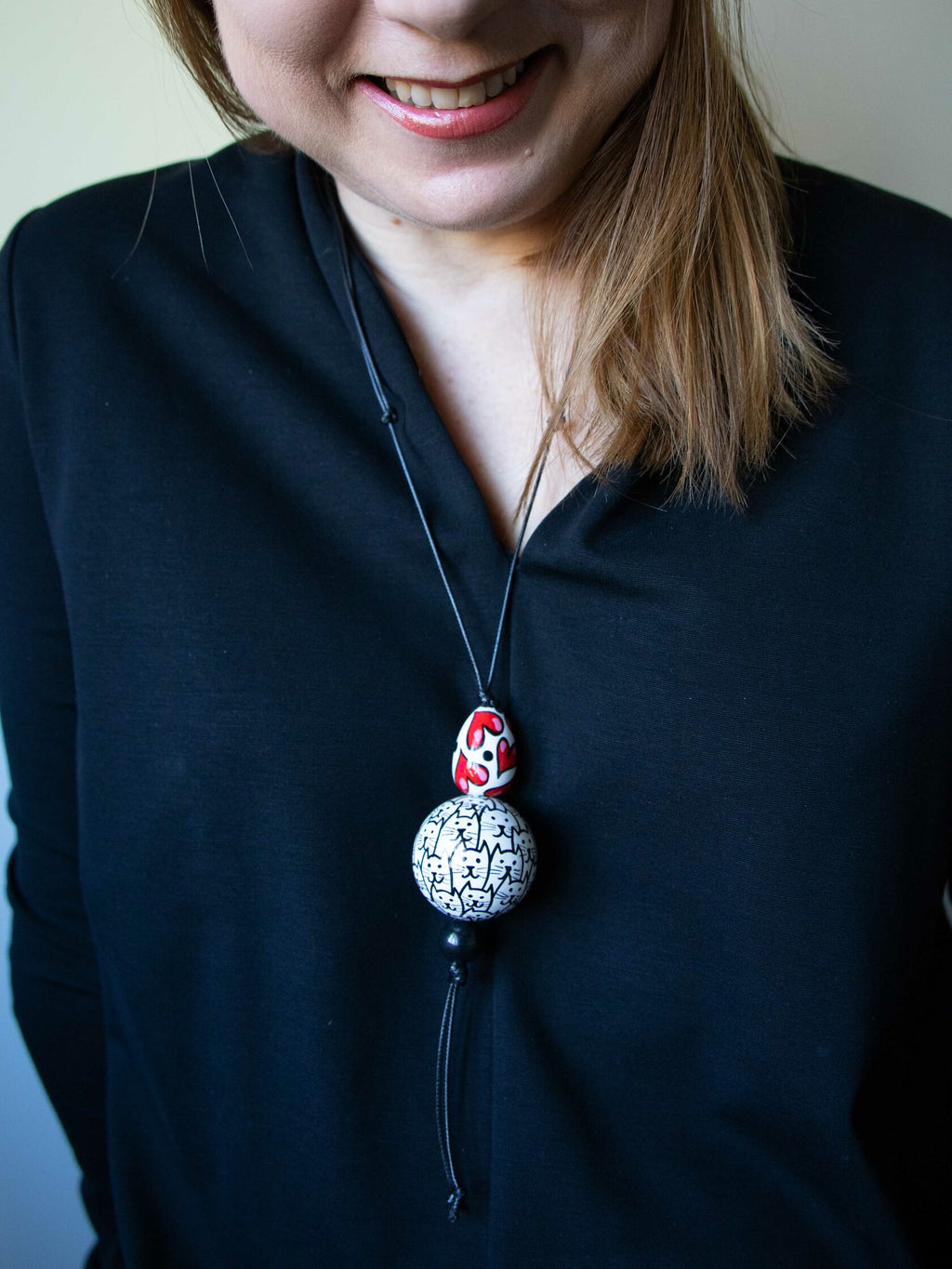 Cats Beaded Pendant 2