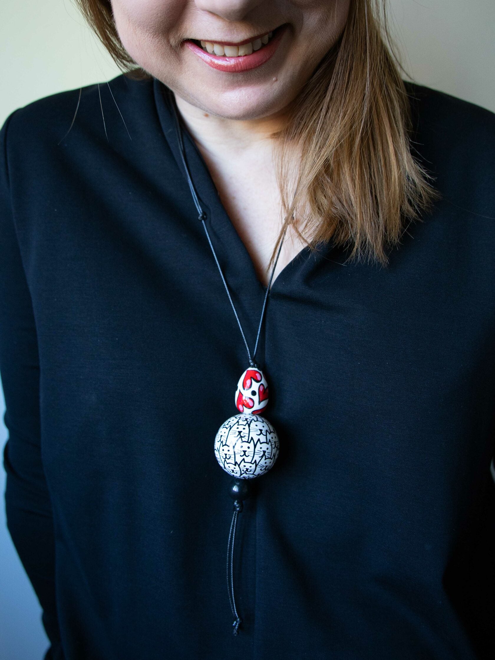 Cats Beaded Pendant 2