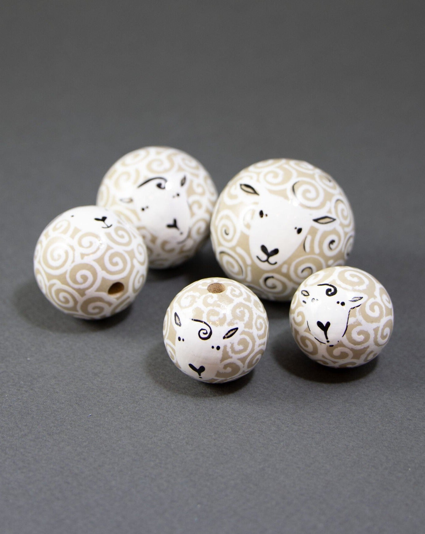 Dolly Sheep Wooden Bead
