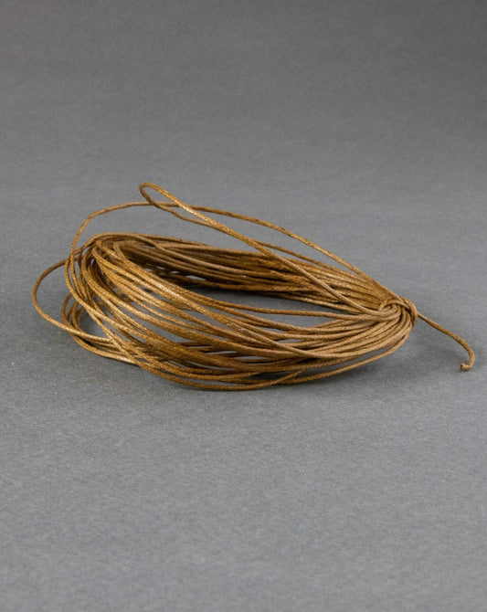 Waxed Cotton Cord in Light Brown
