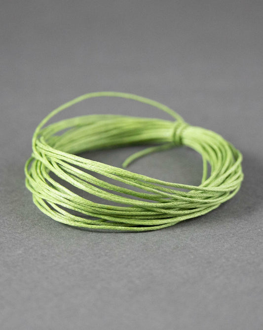 Waxed Cotton Cord in Green