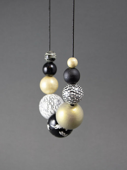 Antique Wooden Bead Necklace