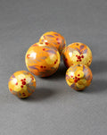 Orange Garden Wooden Bead