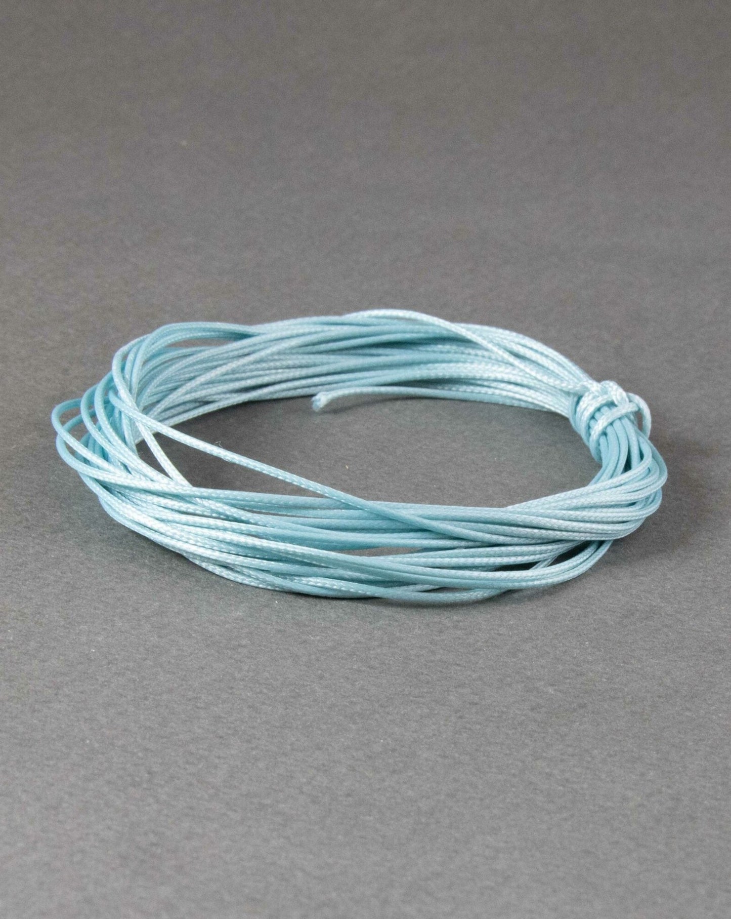 Waxed Polyester Cord in Light Blue