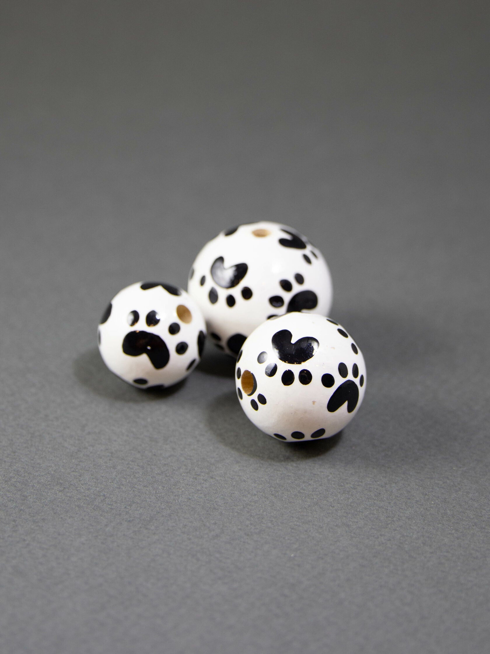 Cats Paws Wooden Bead