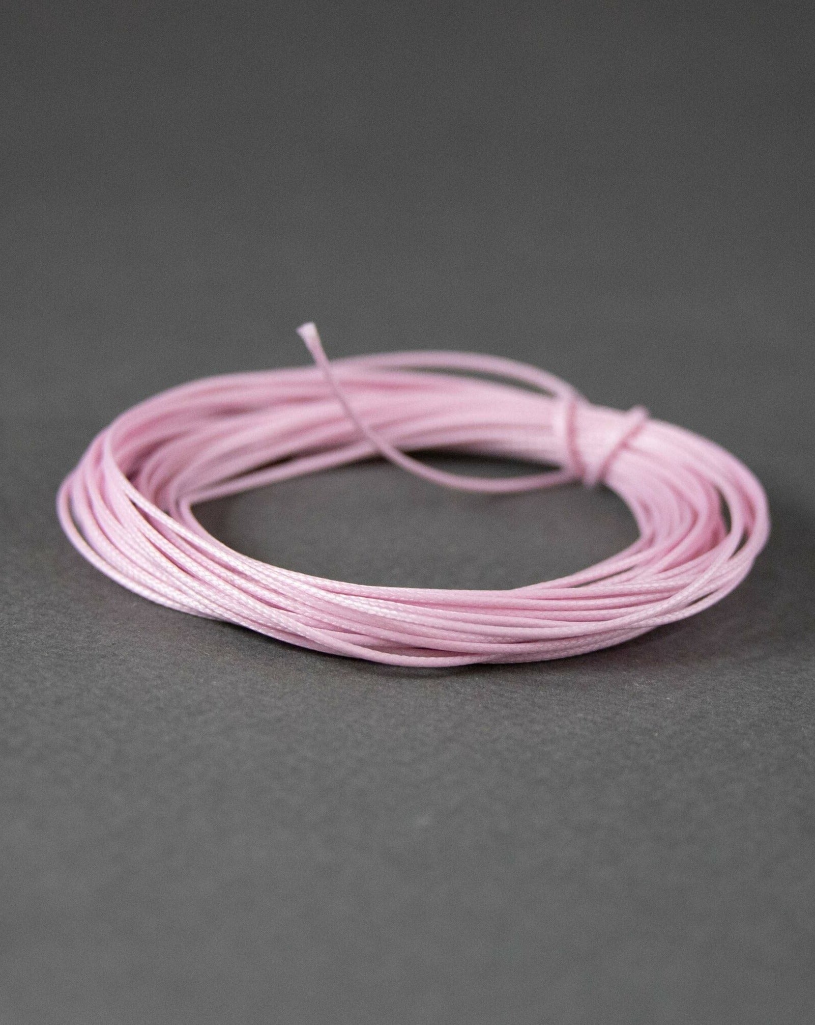 Waxed Polyester Cord in Light Pink