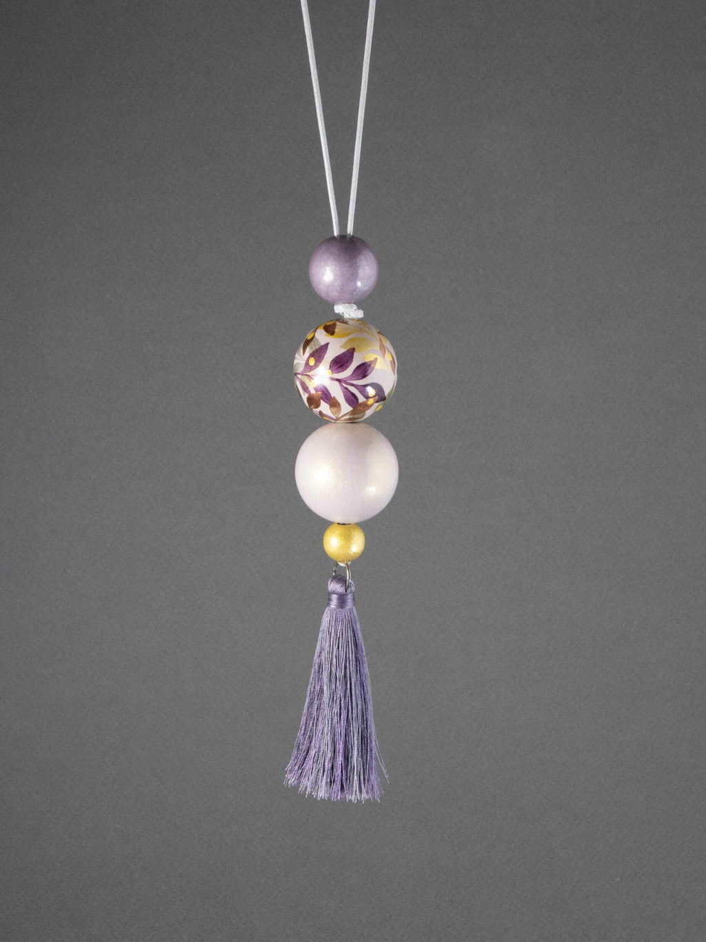 Lavender Jungle Beaded Pendant